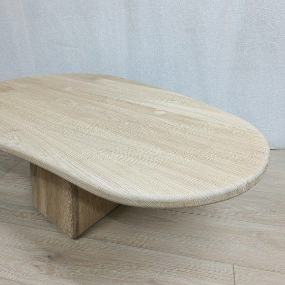 Image 1 of Organic coffee table | column leg | solid oak