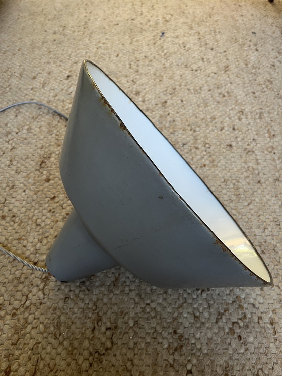 Image 1 of Louis Poulsen Vintage Hanglamp Grijs Emaille