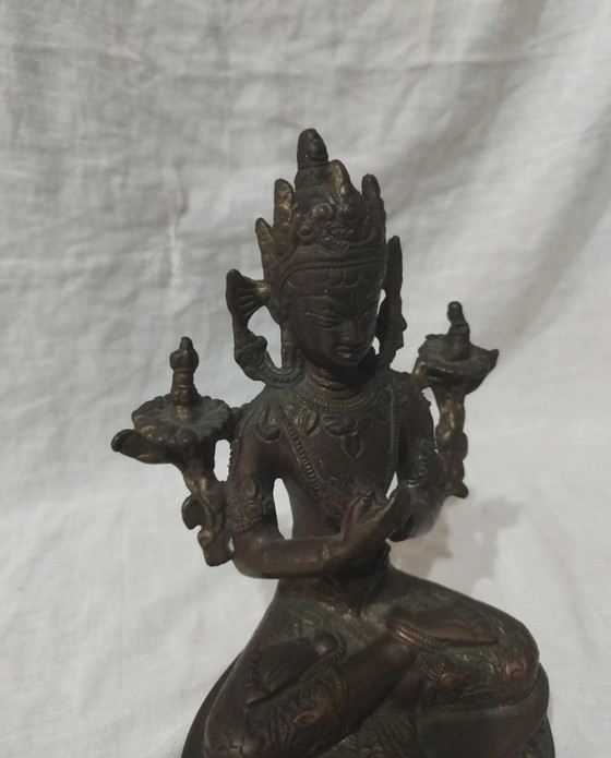 Image 1 of Divinité bouddhiste himalayenne en geste mudra