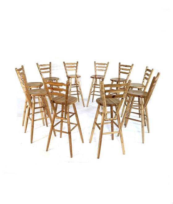 Image 1 of 10x sgabello vintage Brutalist anni '60