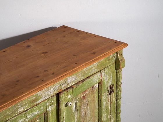 Antique chest of drawers with green patina (c.1920) #59 (photo 24 of 40)