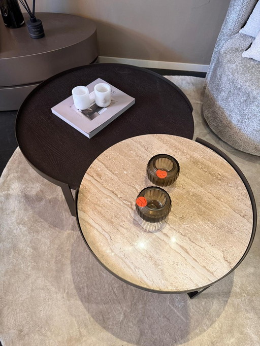 Juego de 2 mesas de centro Bora inspiradas en WR