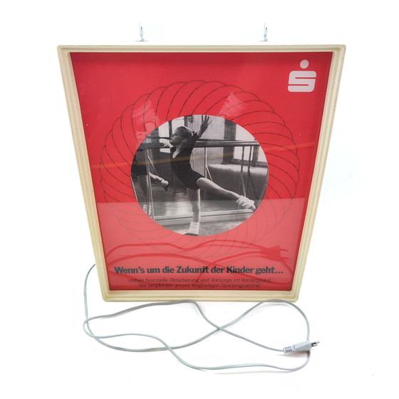 Image 1 of Sparkasse Vintage Neon Sign Germany Bank Advertising