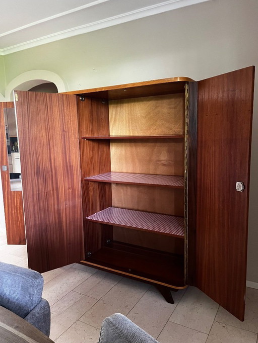 high gloss midcentury 1960s closet
