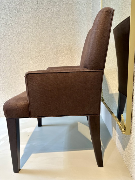 Promémoria Isotta Große Stühle von Romeo Sozzi, 10 Stück – Promemoria, Esszimmerstühle, Wood, Textile (photo 5 of 11)