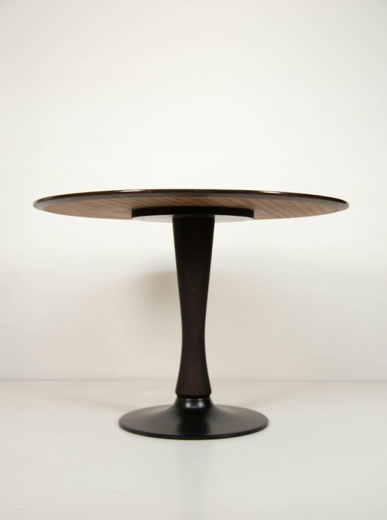Image 1 of Mesa de comedor con pedestal de mediados de siglo de Dřevotvar Jablonné, década de 1960, restaurada
