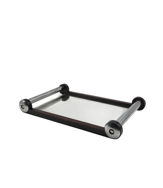 Image 1 of Plateau miroité en bois Art Déco, France années 1930