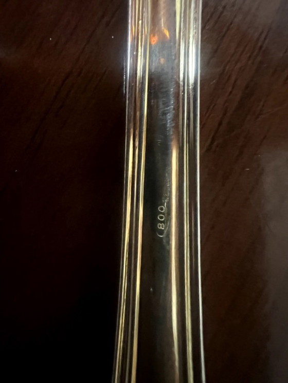 Image 1 of Juego de cubiertos de plata 800 para 12 personas, origen italiano, estilo de diseño francés, de 1970 a 1980