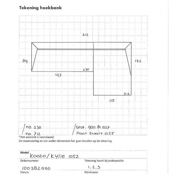 Image 1 of Canapé lounge ou méridienne Koozo Kylie