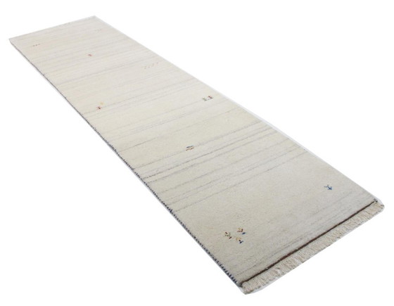 Image 1 of Original Modern Indo Gabbeh Woll Teppich 298 x 80 cm Top Zustan