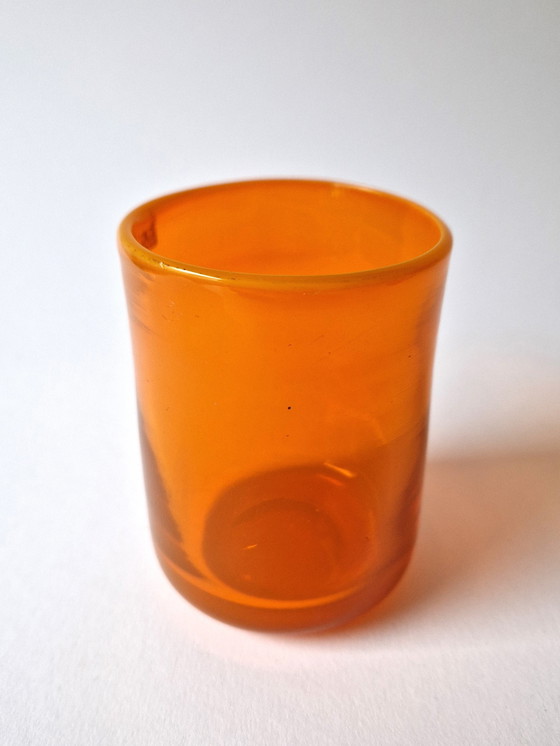 Image 1 of Kosta Boda - Vase orange par Erik Höglund - Signé