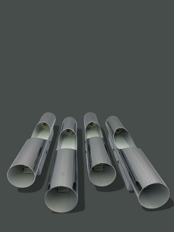 Image 1 of 4x Linea Verdace - Wall light - Tubetto - Chrome