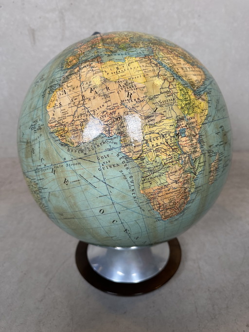 Vintage Wereldbol - Mercator - Jaren 50