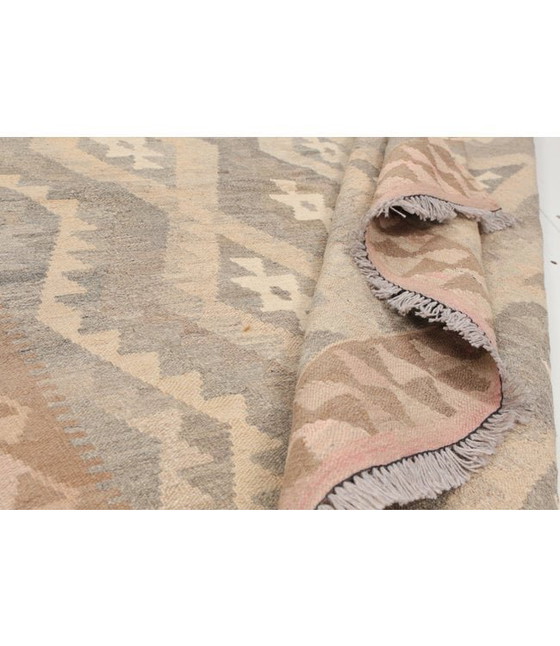 Image 1 of 202x151 cm Handgefertigter natürlicher Kelim Wollteppich