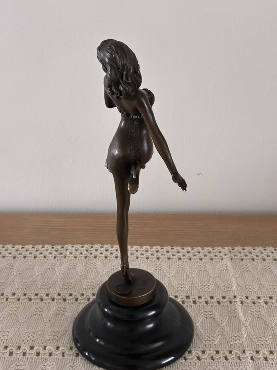 Image 1 of Escultura de bronce «Bailarina» – Firmada por b.zach
