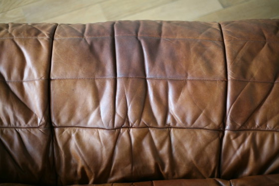 Canapé Ligne Roset, van Michel Ducaroy, model Anais, 1981 – 2 zitsbanken, Leer (photo 10 of 31)