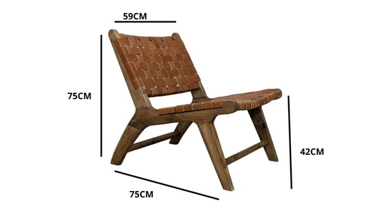 Deux fauteuils marocains en cuir (photo 3 of 12)
