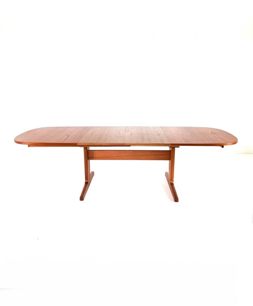 Vintage XL verlengbare Deense teakhouten eettafel ‘60 – Wood (photo 2 of 15)