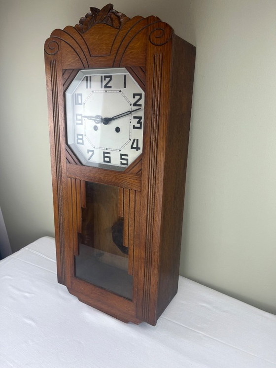 Orologio da parete Art Déco – Vetro, Metallo (photo 3 of 8)