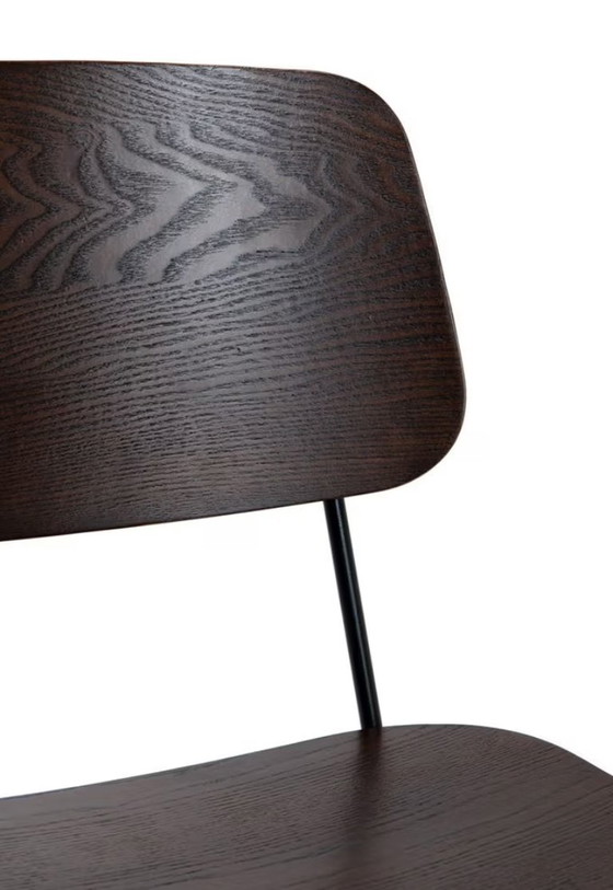 Image 1 of 8 sillas Go In Yago (madera de arce con estructura de acero con recubrimiento de polvo negro)