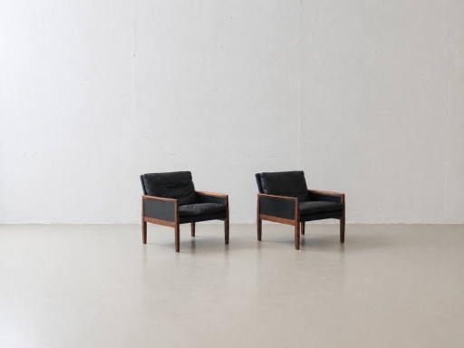 Set van 2 loungestoelen van Hans Olsen voor Juul Kristensen, Denemarken, jaren 1950.