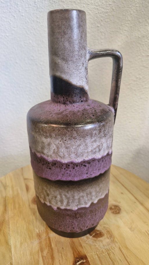 Purple gray vase by Ruscha ceramics