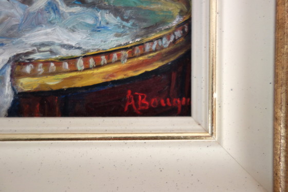 Image 1 of 2 Alphonsief boeket bloemstillevens, jaren 40/50