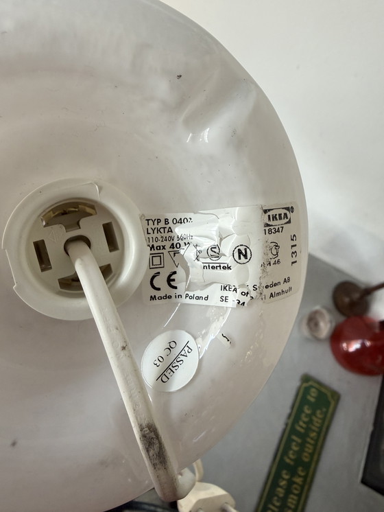 Image 1 of Ensemble de lampes de table IKEA Lykta - verre opale blanc