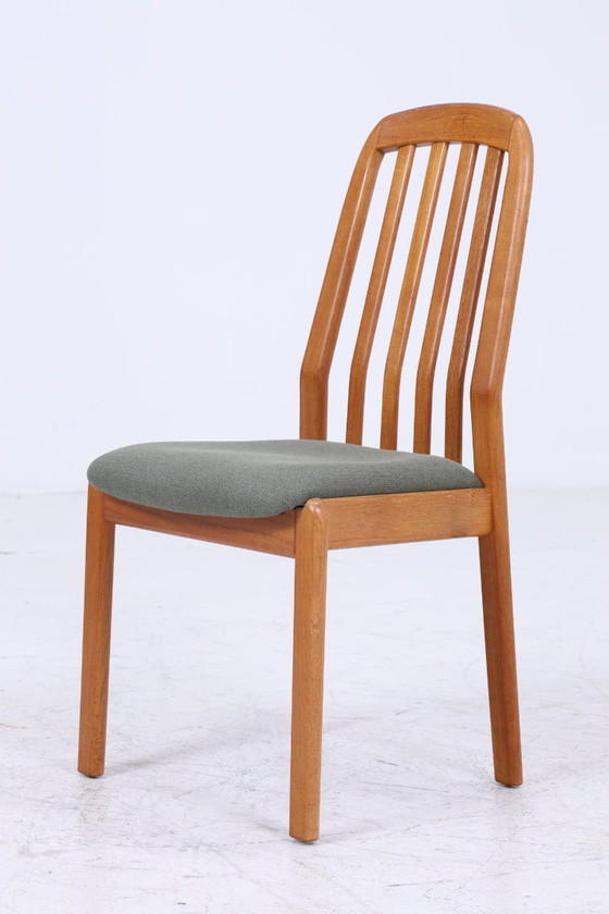Image 1 of Set of 4 vintage teak Dyrlund chairs from the 60s | Mid - Century kitchen chair dining chairs vintage retro #06-48