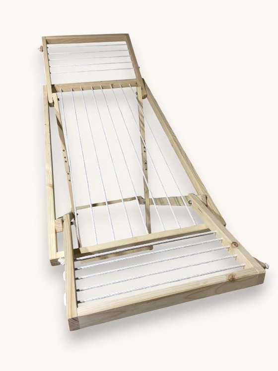 Image 1 of Wooden Clothes Airer, Laundry Drying Rack - Rustic Furniture, Foldable Horse