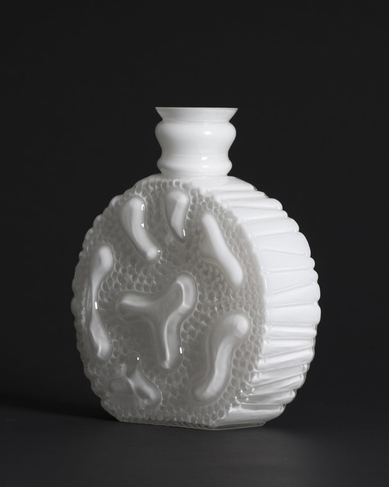 Image 1 of Kristallglaswerk Hirschberg Vase en verre à bulles Retro Space-age Pop-art