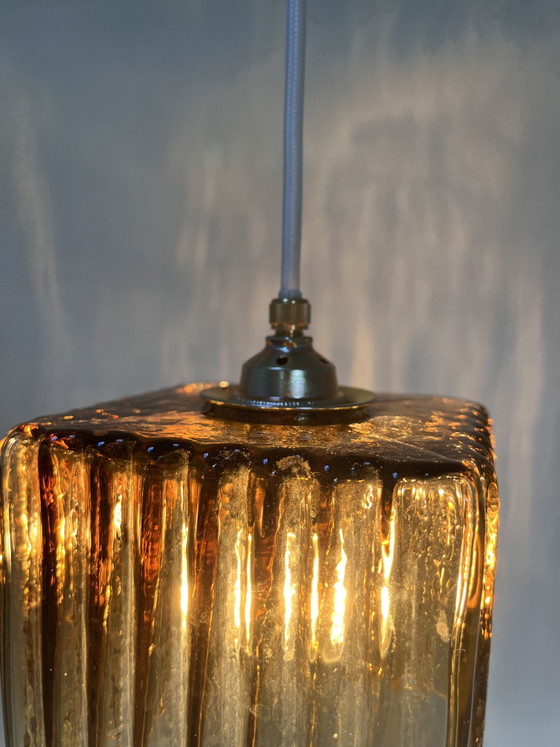 Vintage Art Deco Glass Pendant Light – Pendant lamps (photo 3 of 10)