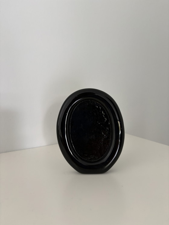 Image 1 of Fotolijstje van Zwart Glas, Scandinavian Design