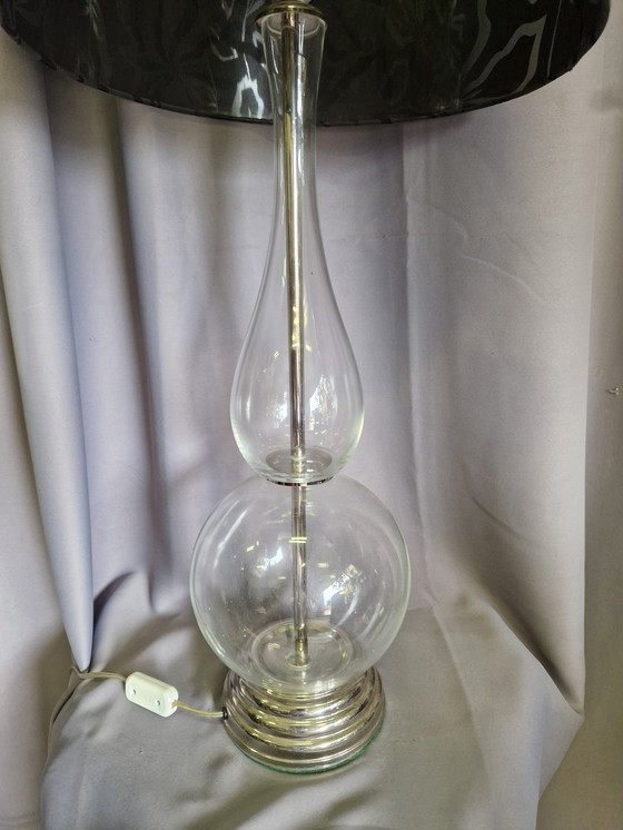 Image 1 of Lampada da tavolo in vetro vintage 