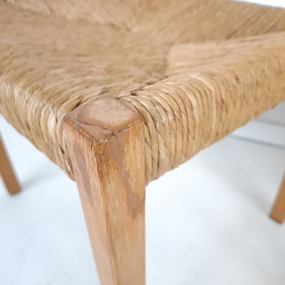 2x Vintage J.L. Moller model 401 Danish design chairs 70s – Dining chairs, Wicker, Wood (photo 10 of 11)