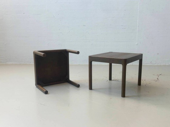 Table d'appoint en bois foncé, style années 60/70 – Tables d'appoint, Wood (photo 9 of 12)