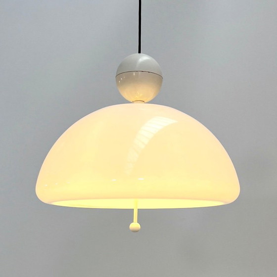 Image 1 of White Saliscendi Pendant Light by Elio Martinelli for Martinelli Luce, 1970s