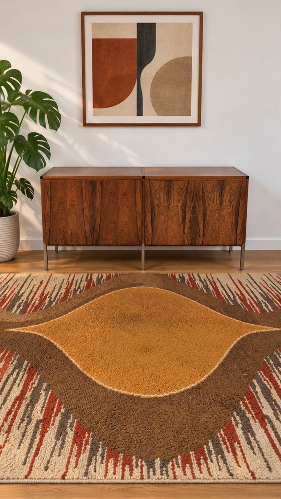 Vintage minimalistisch design Dressoir – Metaal, Hout (photo 2 of 9)