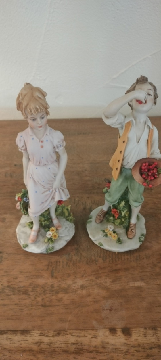 Image 1 of Porseleinen koppeltje Benacchio Luigi 1960 Triade met logo anker gemarkeerd 