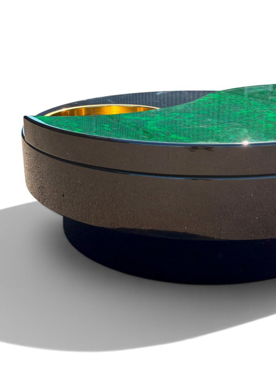 Yin Yang Willy Rizzo rotating coffee table, brass, 1970s – Wood (photo 12 of 17)