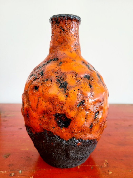 Image 1 of Rare Vintage Marei 4100 Vase – Fat Lava – 1970s – Brutalist