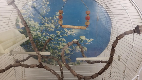 Vintage free standing bird cage – Decorative Objects, Plastic (photo 8 of 12)