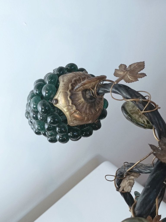 Image 1 of Lampe sculpturale Grappe de raisins verre de Murano 1960s
