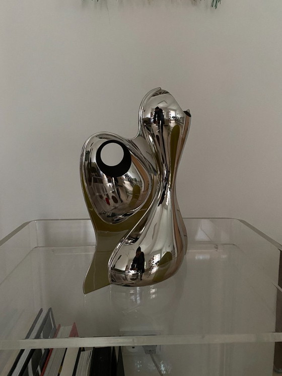 Ron Arad “Babyboop” vase – Officina Alessi – polished steel (photo 6 of 9)