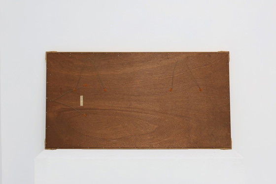 Image 1 of Grand miroir Deknudt rectangulaire doré de style baroque du 20e siècle, Belgique