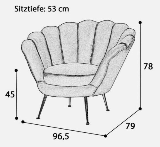 Image 1 of Eichholtz designer armchair Trapezium black