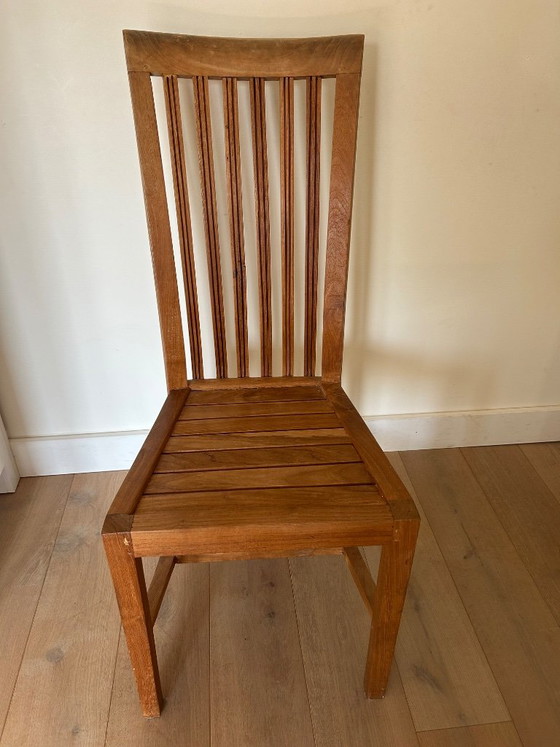 Juego de comedor de teca, madera maciza. – Troubadour, Conjuntos de comedor, Wood (photo 6 of 6)