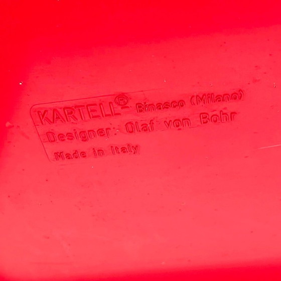 Estantería modular roja de Olaf Von Bohr para Kartell, años 70 – Librerías, Plastic (photo 13 of 13)