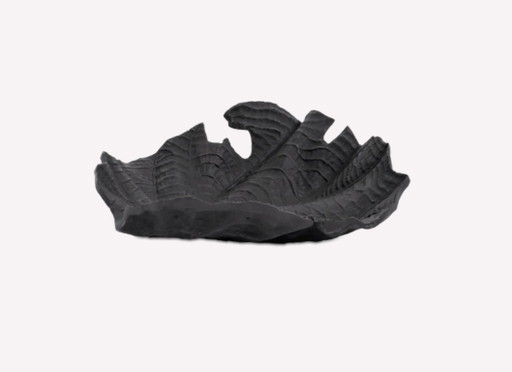 Fluwelen blad sculptuur