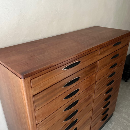 Meuble d'opticien vintage 70s
